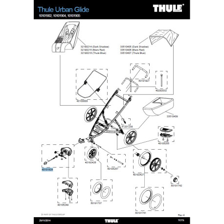 BLOC AVANT POUR ROUE JOCKEY URBAN GLIDE