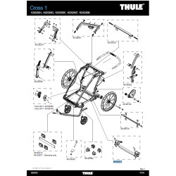 BARRE TRANSVERSALE ESSIEU CROSS 1 LITE 1