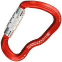 MOUSQUETON FERRATA TWISTLOCK ROUGE