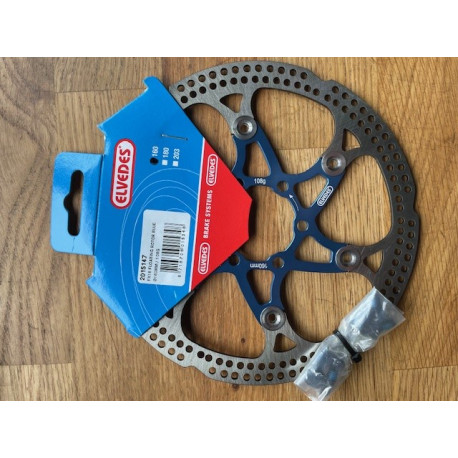 disque flotant ELVEDES ROTOR BLUE 160MM